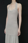 SWAYING/KNIT seamless halter neck long skirt SW24SS2L17 almond color PS68